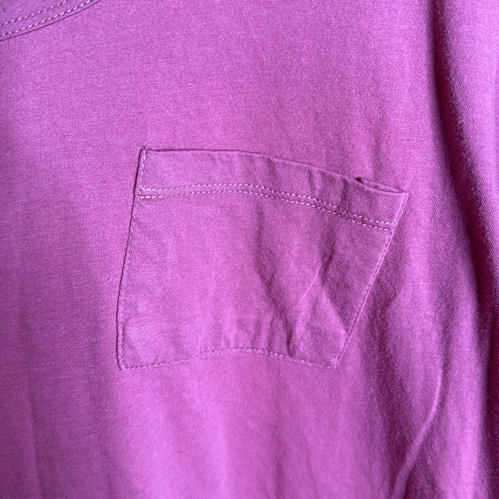 Studio 1886 Relaxed Fit Scoop Neck Peony Pink Tee Size 3X - Picture 2 of 5